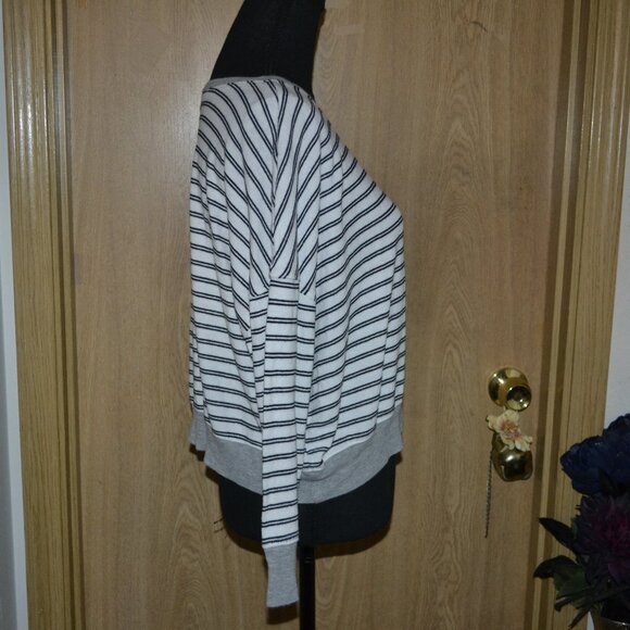 Splendid Striped Relaxed Comfy Pullover Cotton Blend Top - Picture 6 of 8